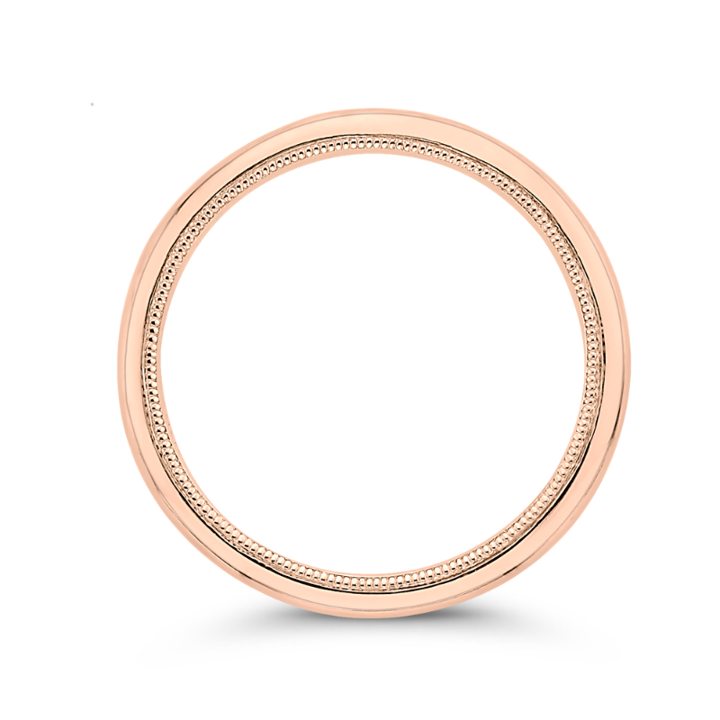 Plain Wedding Band in 14K Rose Gold