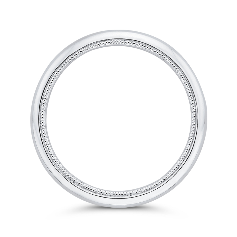 Plain Wedding Band in 14K White Gold