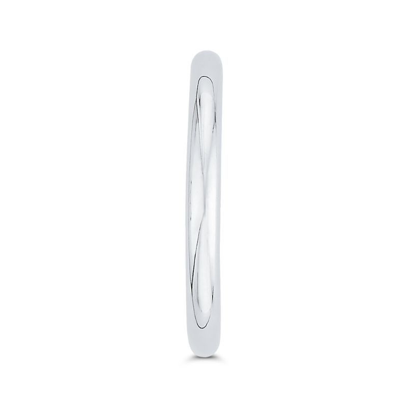 Plain Wedding Band in 14K White Gold
