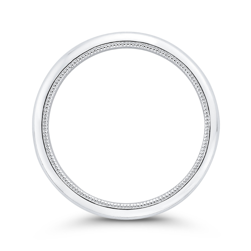 Plain Wedding Band in 14K White Gold