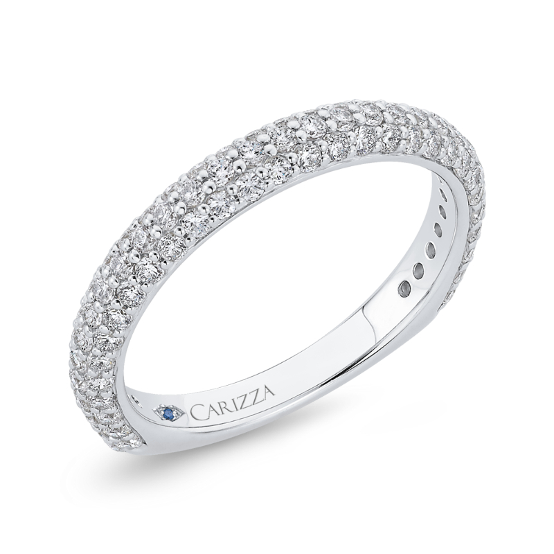 Diamond Wedding Band in 14K White Gold