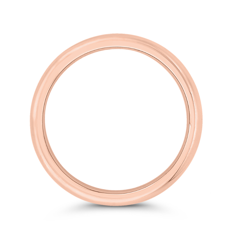Plain Wedding Band in 14K Rose Gold