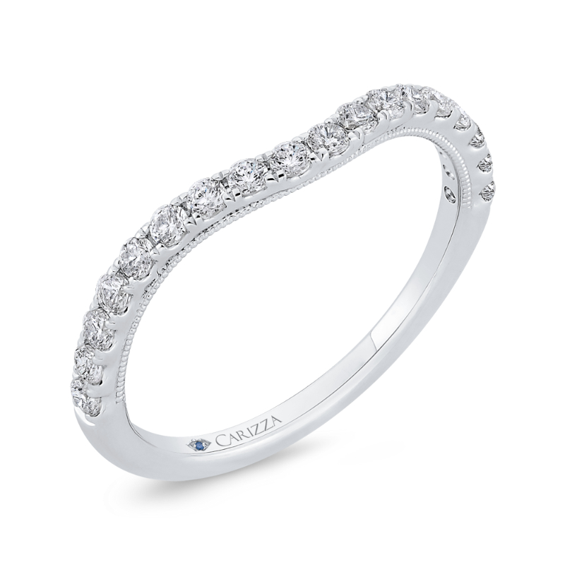 Diamond Wedding Band in 14K White Gold
