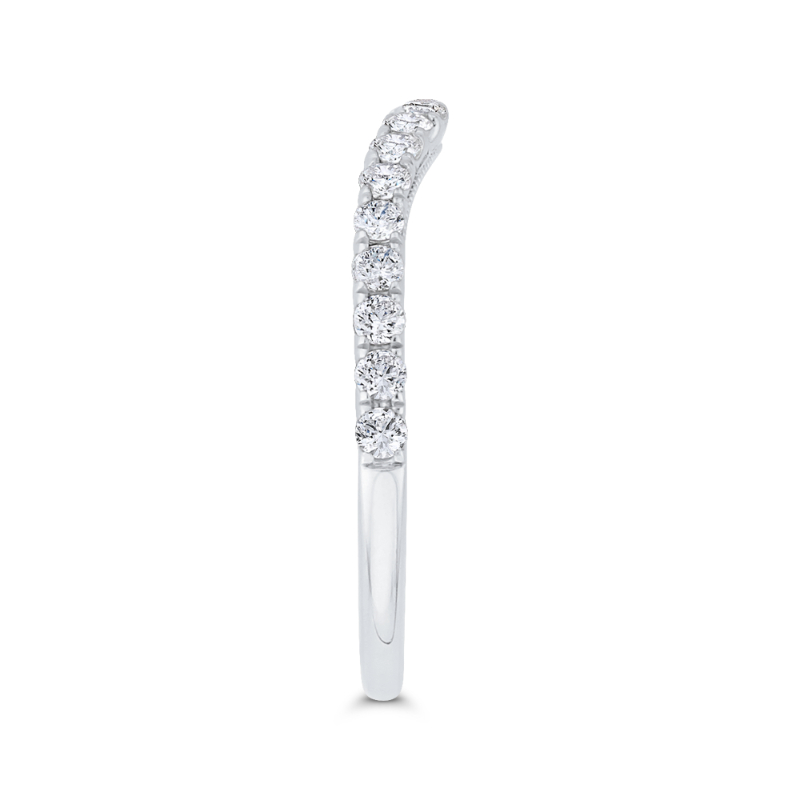 Diamond Wedding Band in 14K White Gold