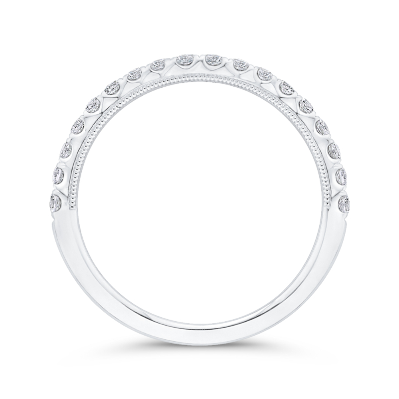 Diamond Wedding Band in 14K White Gold