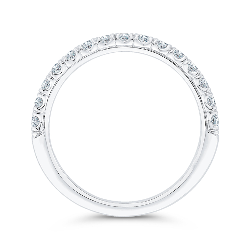 Diamond Wedding Band in 14K White Gold