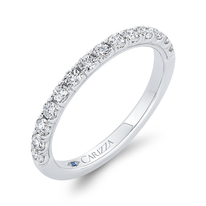 Diamond Wedding Band in 14K White Gold