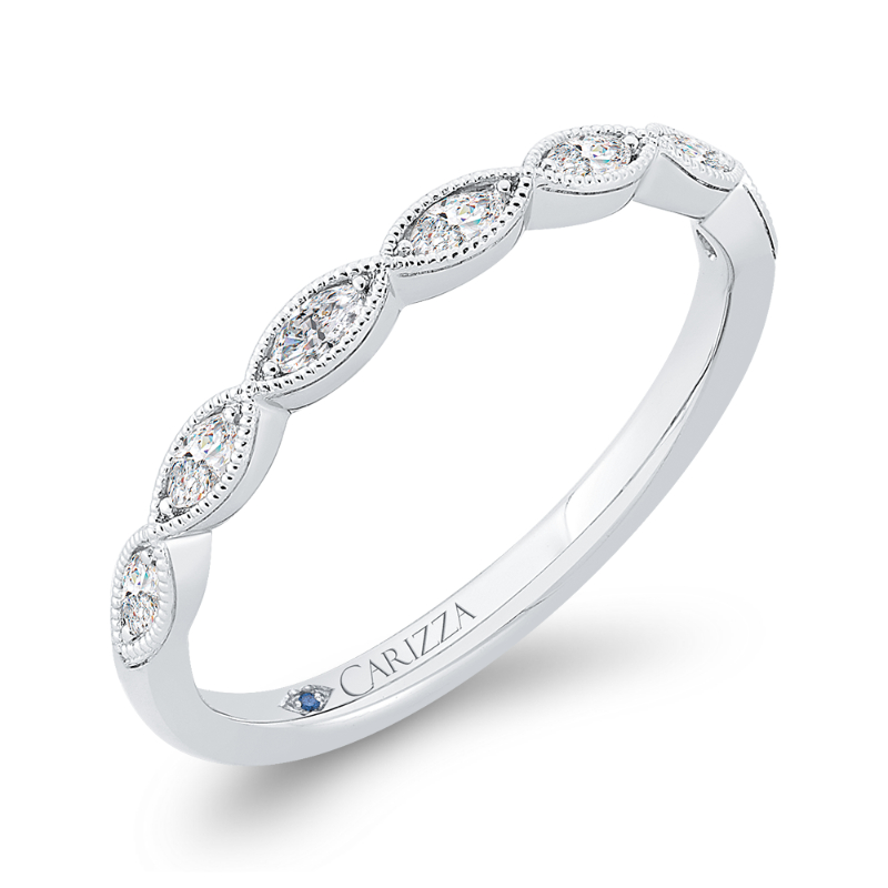 Diamond Wedding Band in 14K White Gold