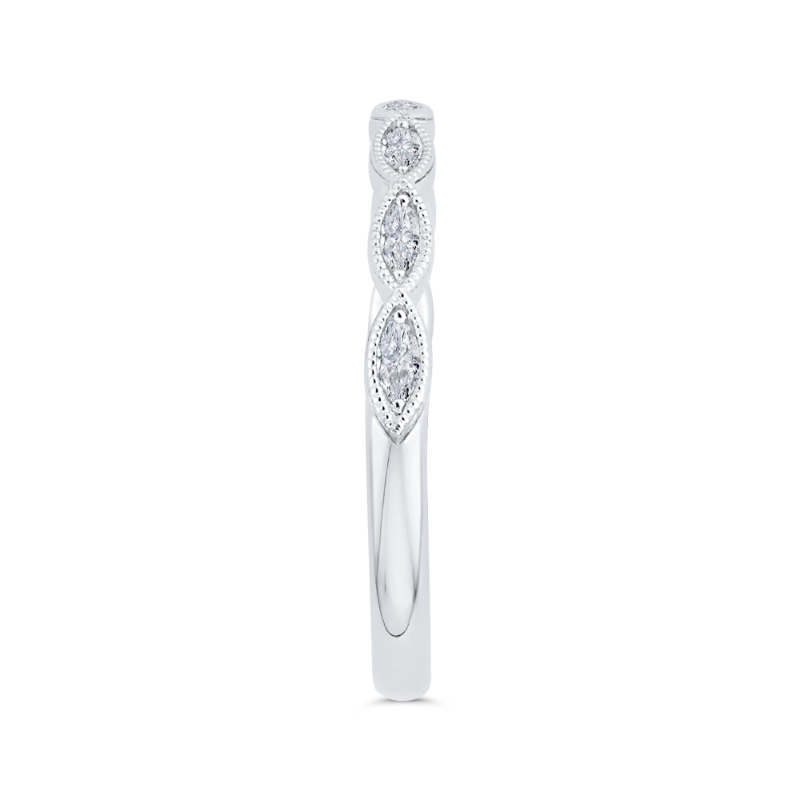Diamond Wedding Band in 14K White Gold