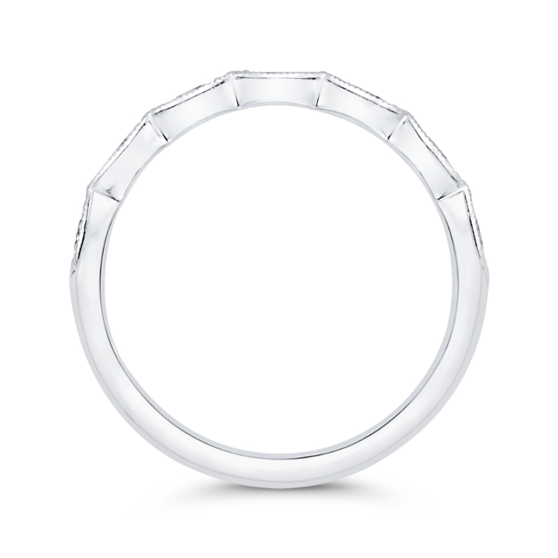 Diamond Wedding Band in 14K White Gold
