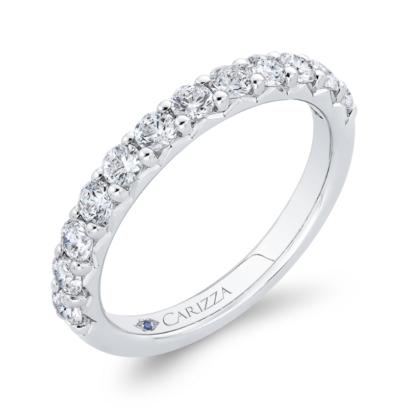 Diamond Wedding Band in 14K White Gold