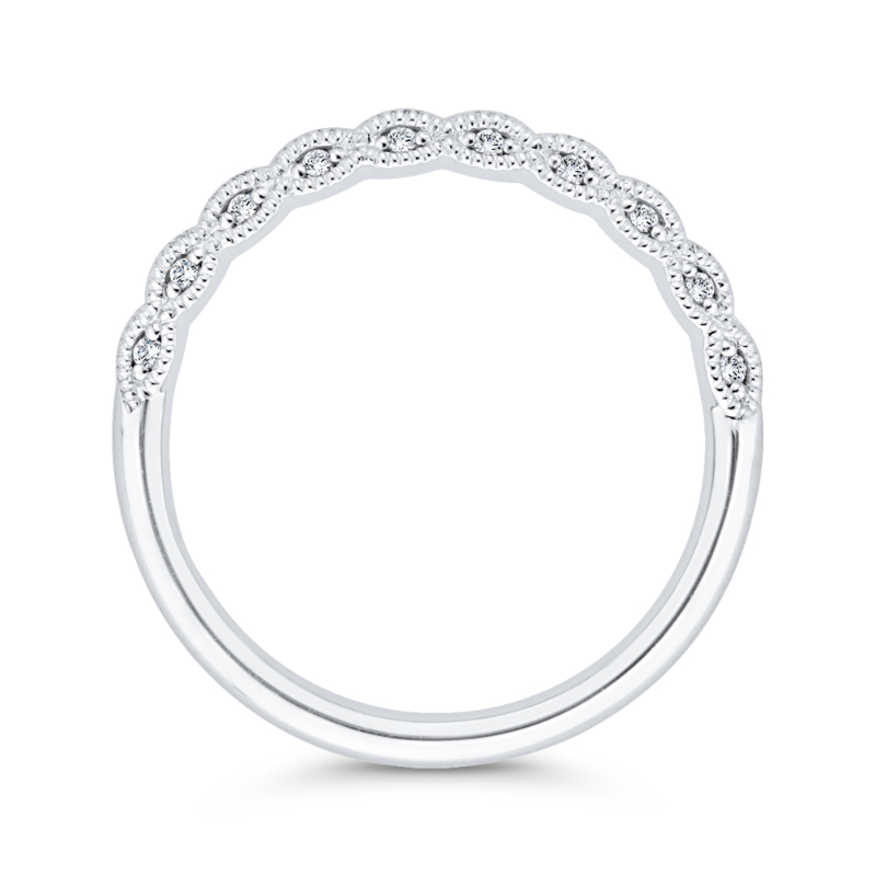 Diamond Wedding Band in 14K White Gold