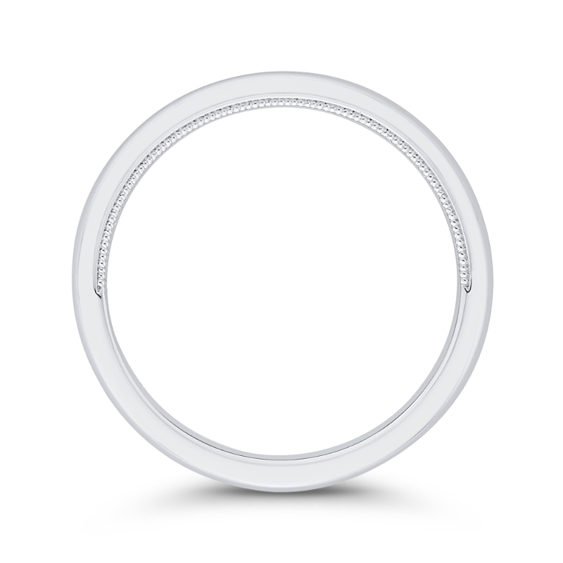 Plain Wedding Band in 14K White Gold