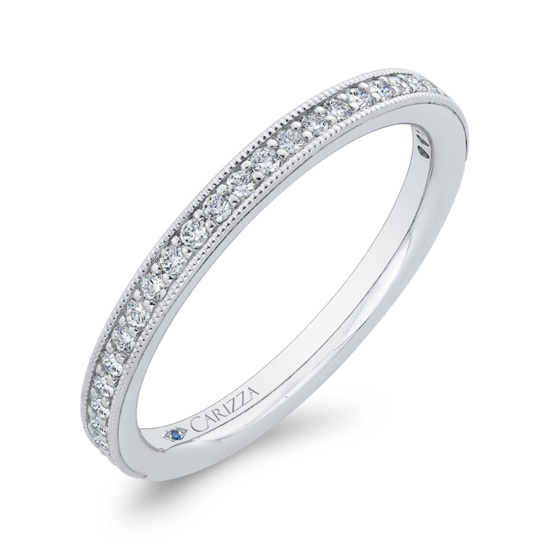 Diamond Wedding Band in 14K White Gold