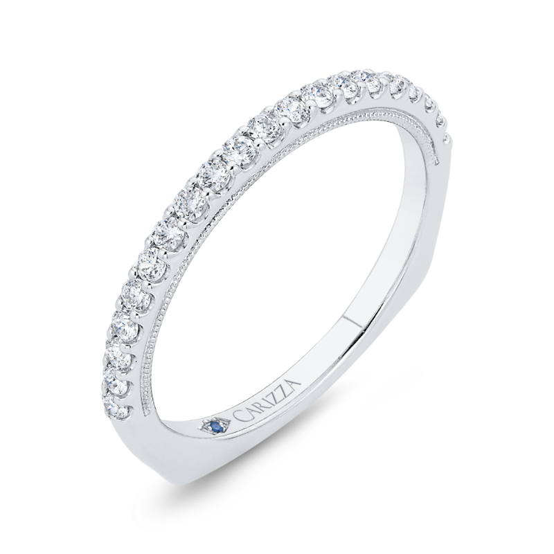 Diamond Wedding Band in 14K White Gold
