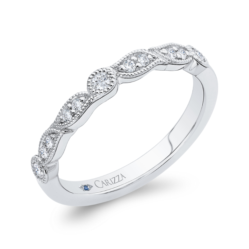 Diamond Wedding Band in 14K White Gold