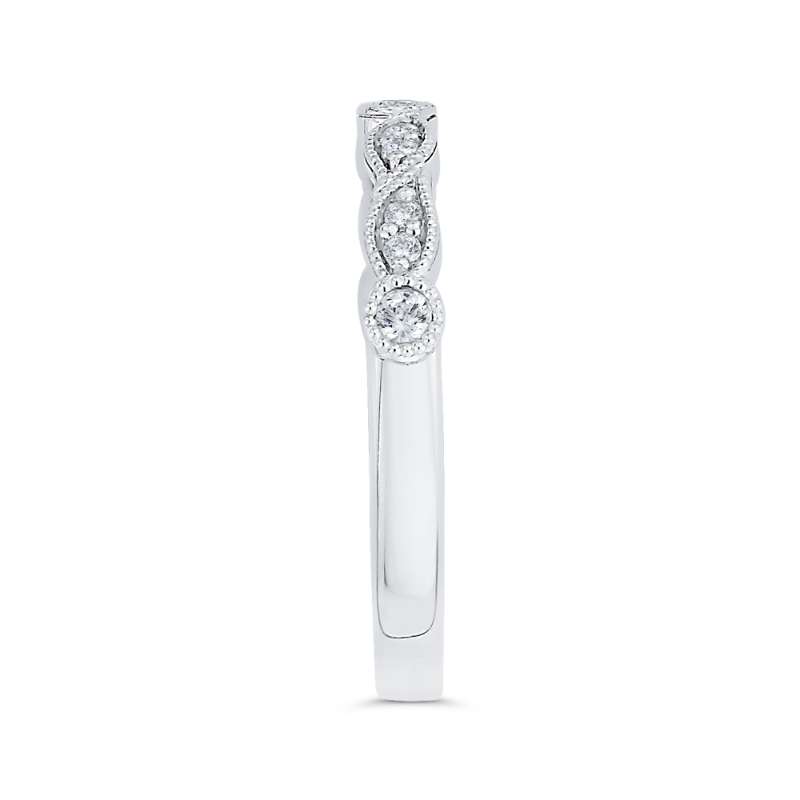 Diamond Wedding Band in 14K White Gold