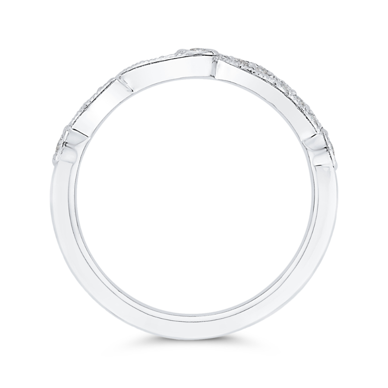 Diamond Wedding Band in 14K White Gold