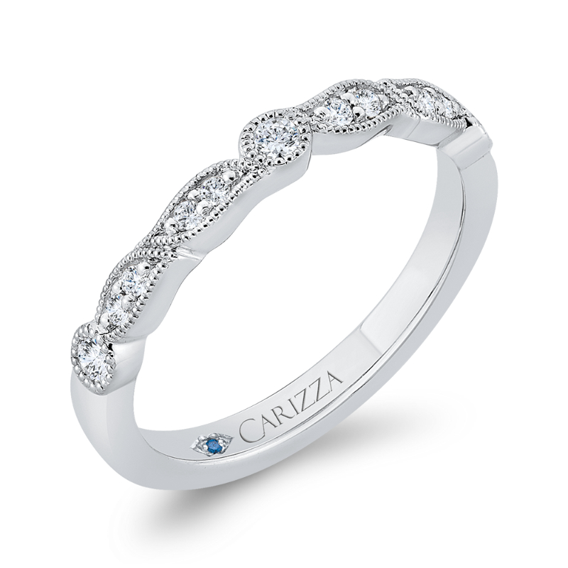 Diamond Wedding Band in 14K White Gold