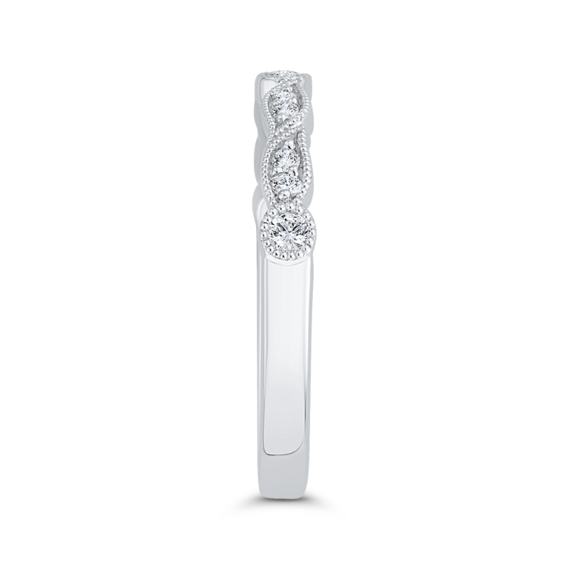 Diamond Wedding Band in 14K White Gold