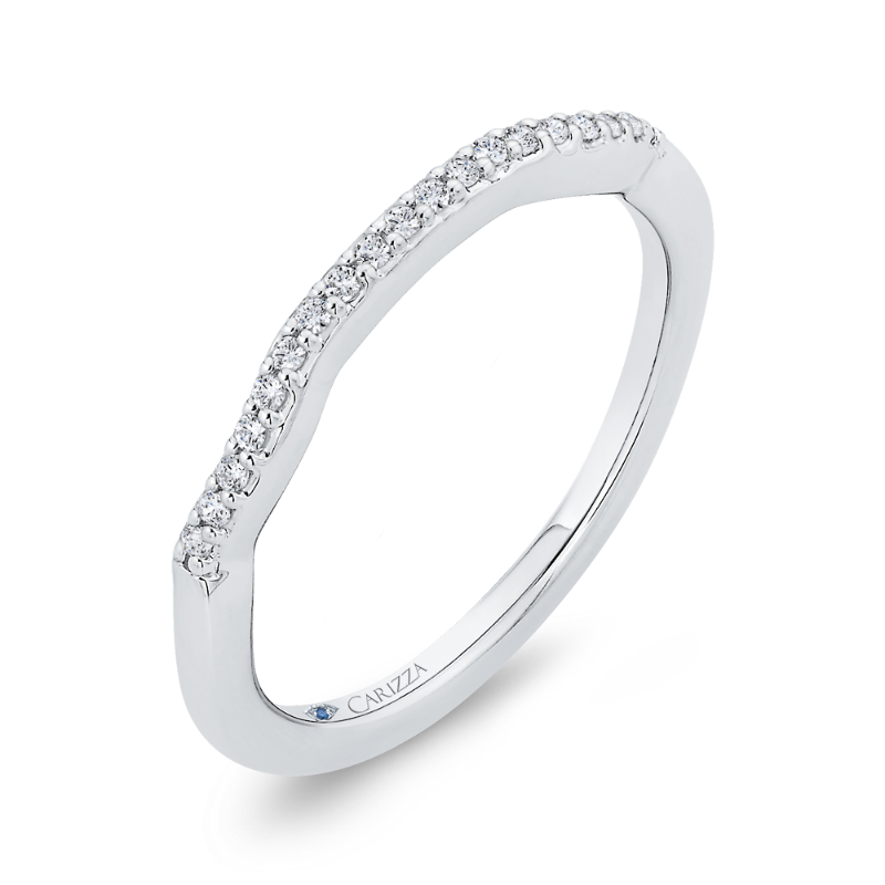 Diamond Wedding Band in 14K White Gold
