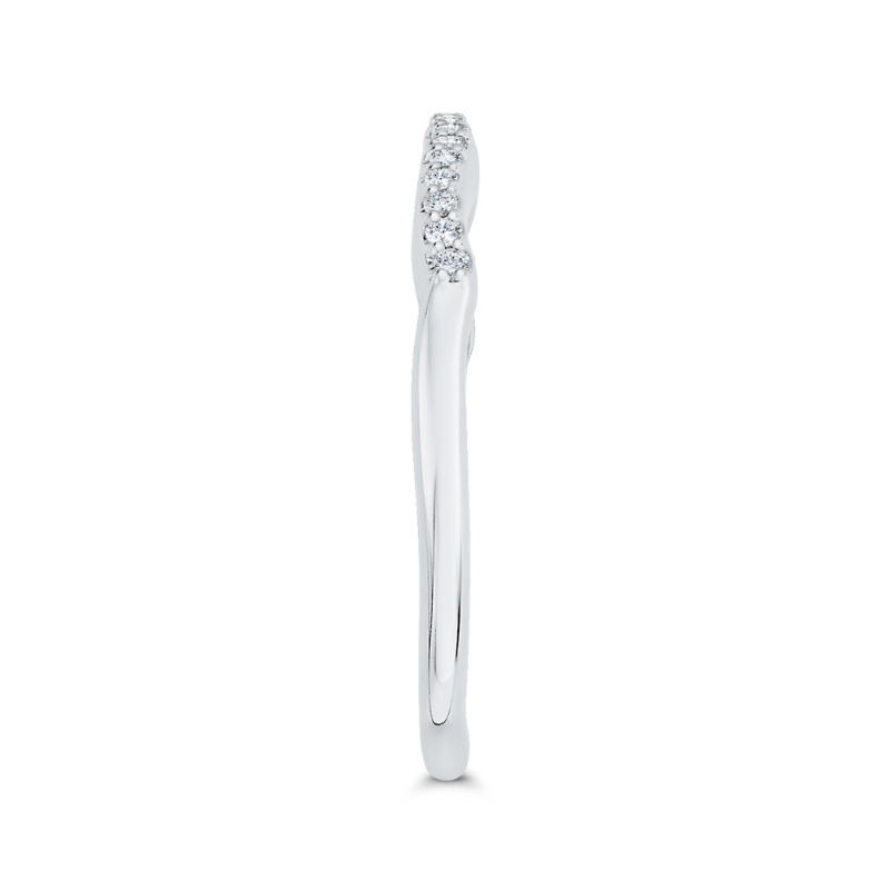 Diamond Wedding Band in 14K White Gold