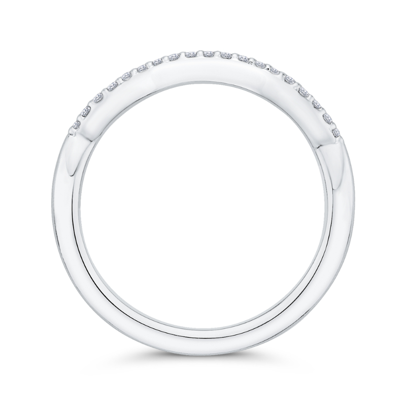 Diamond Wedding Band in 14K White Gold
