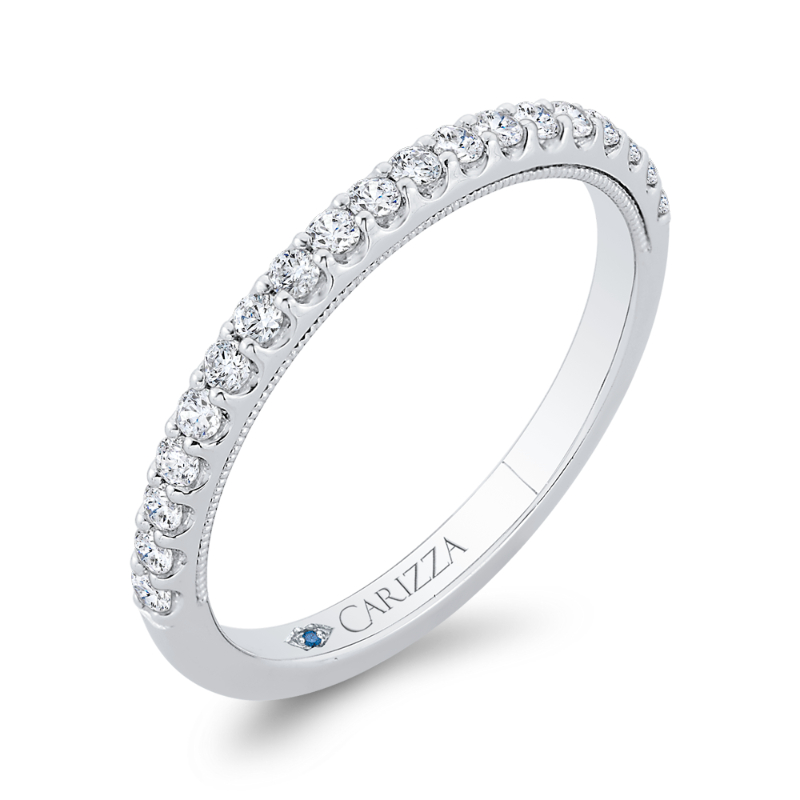 Diamond Wedding Band in 14K White Gold