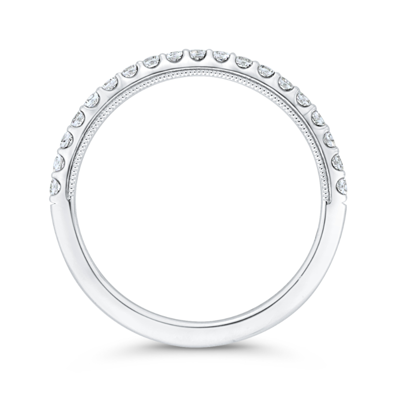 Diamond Wedding Band in 14K White Gold