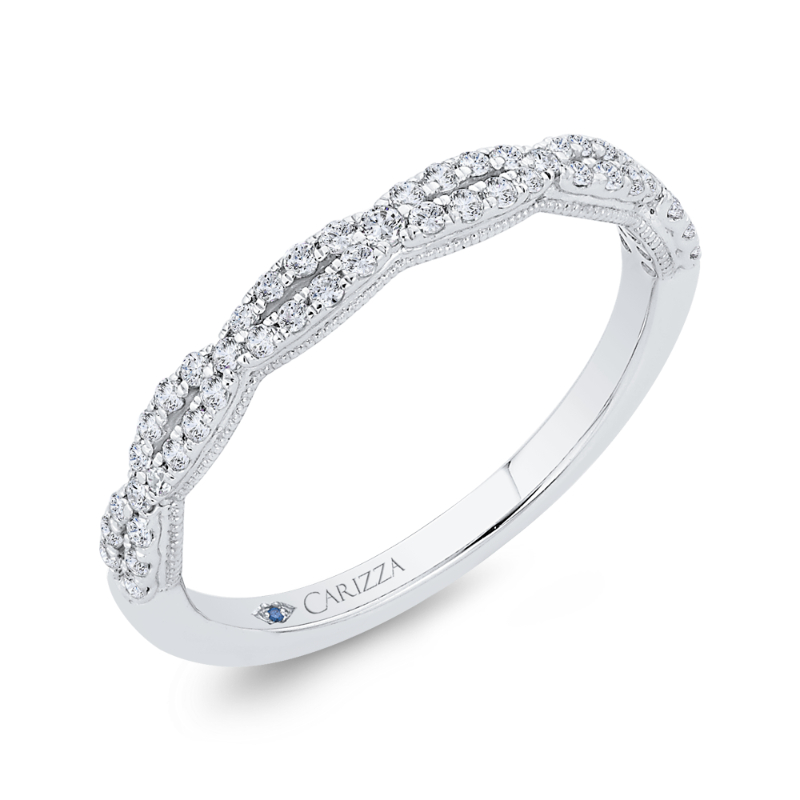 Diamond Wedding Band in 14K White Gold