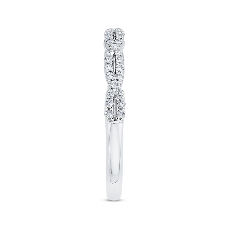 Diamond Wedding Band in 14K White Gold