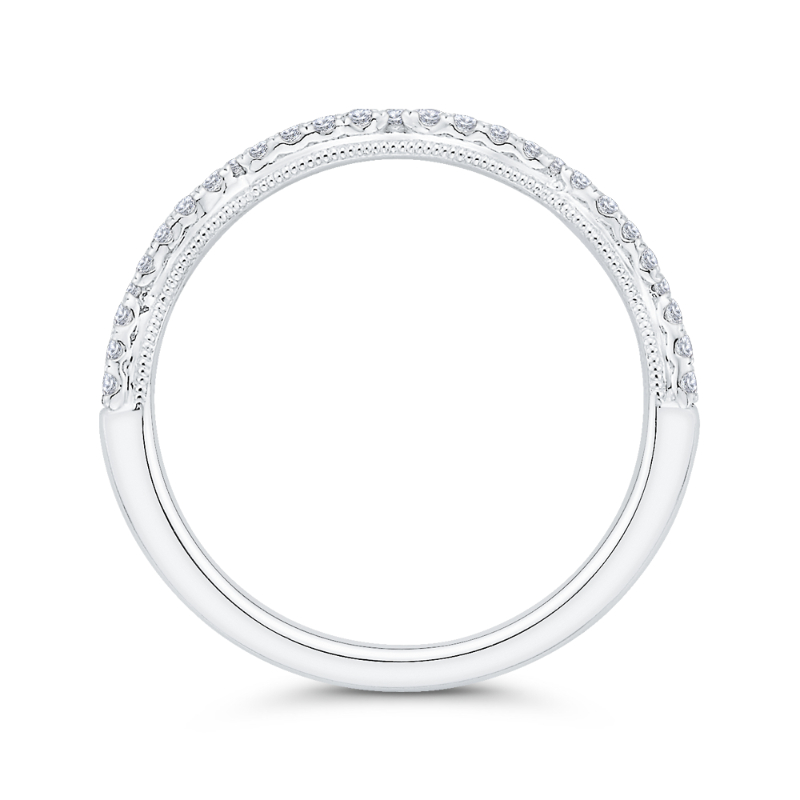 Diamond Wedding Band in 14K White Gold
