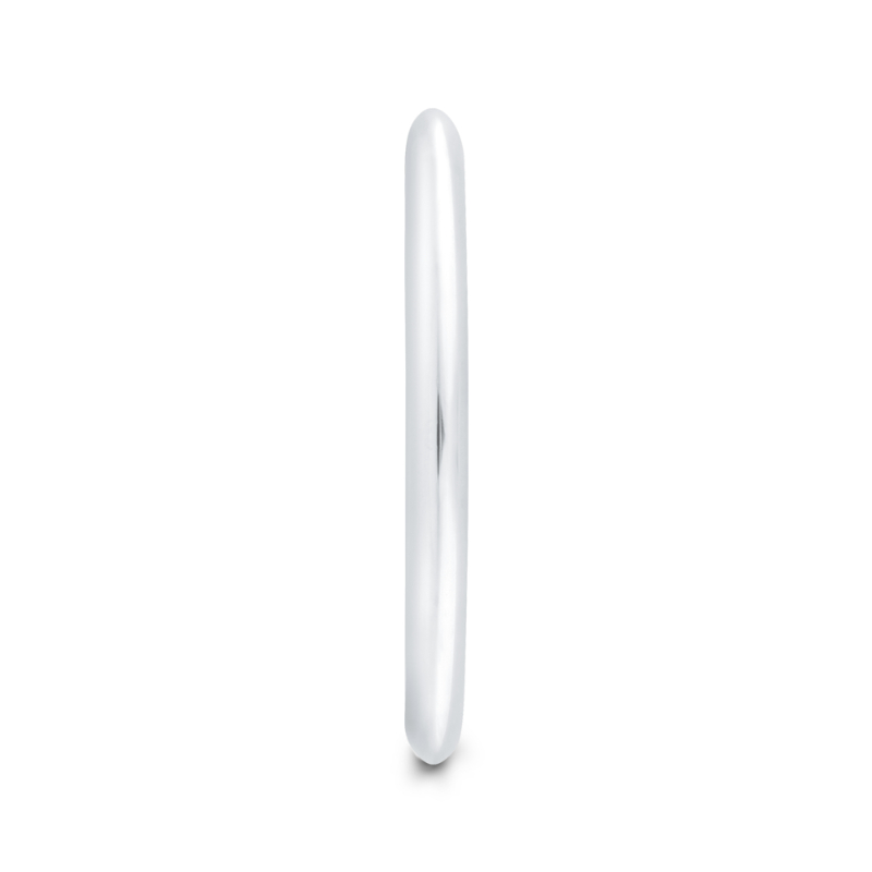 Plain Wedding Band in 14K White Gold