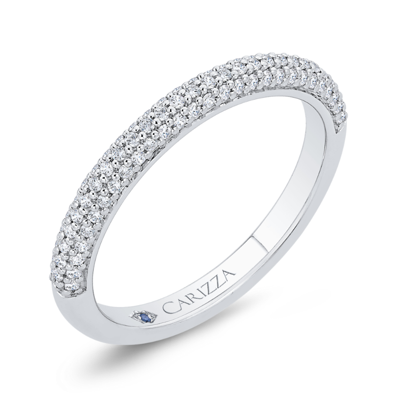 Diamond Wedding Band in 14K White Gold