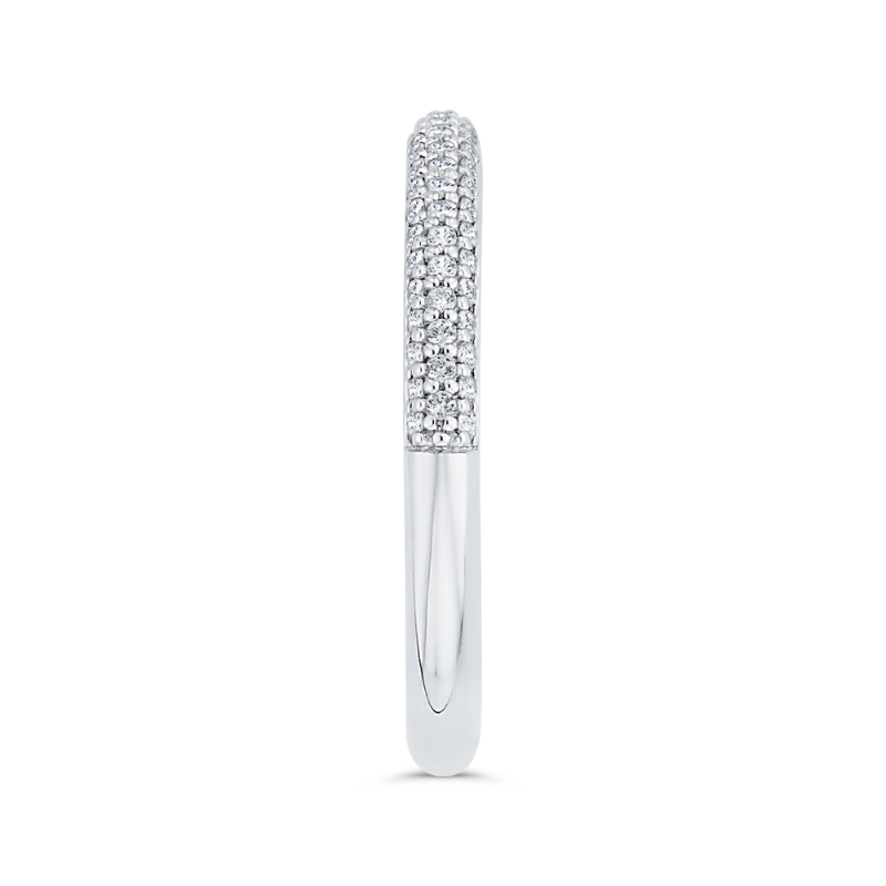 Diamond Wedding Band in 14K White Gold