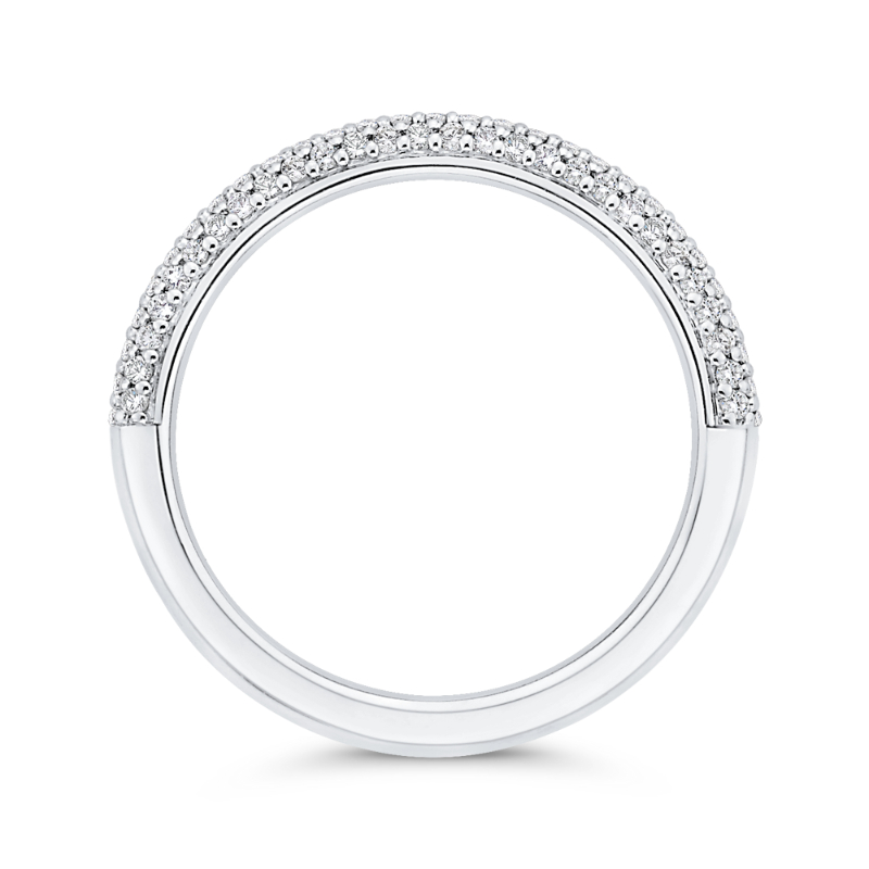 Diamond Wedding Band in 14K White Gold