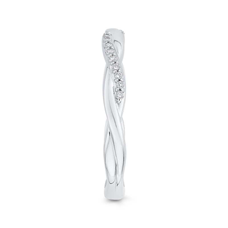 Diamond Wedding Band in 14K White Gold
