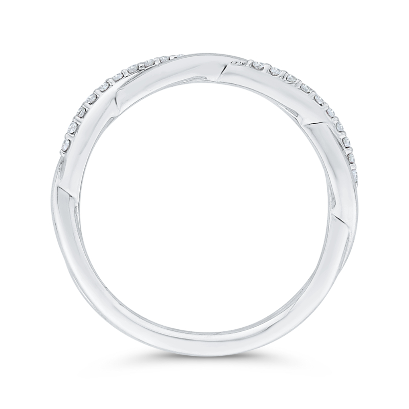 Diamond Wedding Band in 14K White Gold