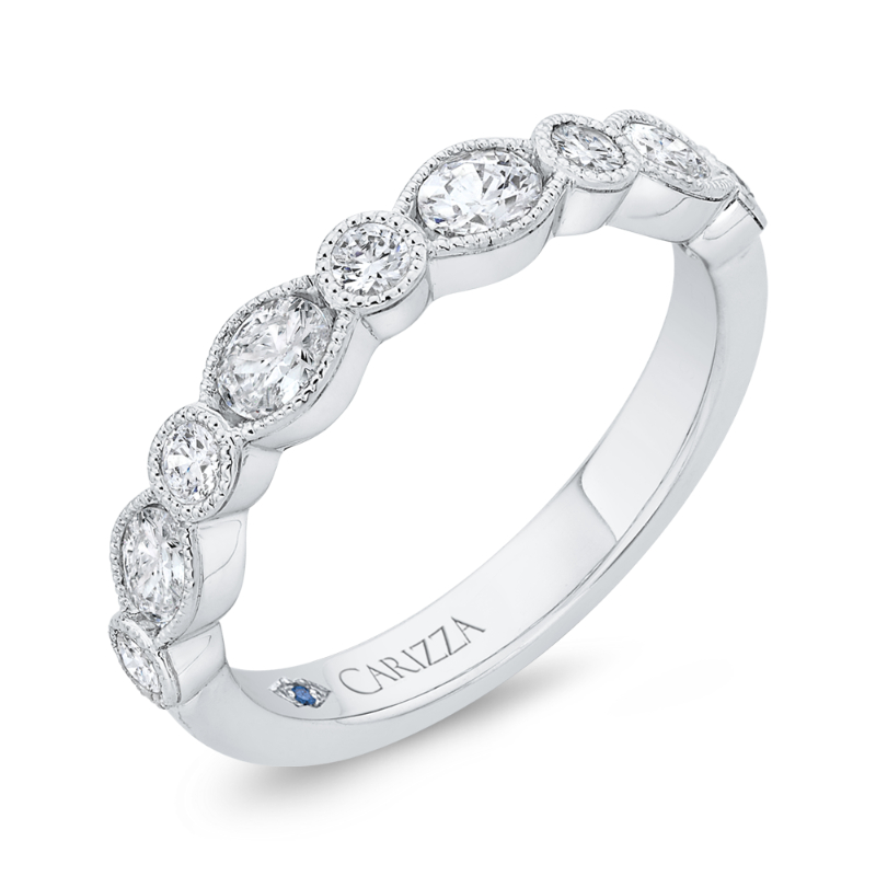 Diamond Wedding Band in 14K White Gold