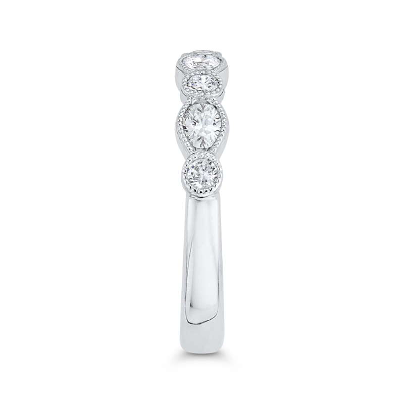 Diamond Wedding Band in 14K White Gold