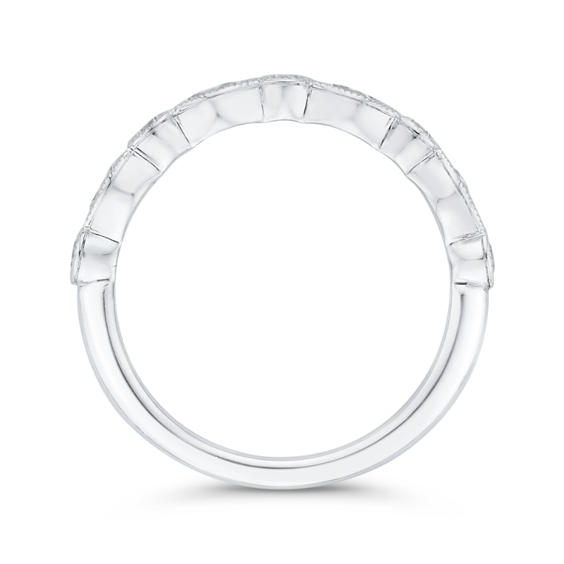 Diamond Wedding Band in 14K White Gold