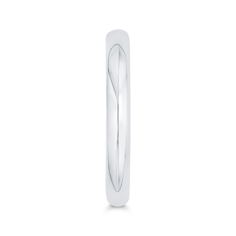 Plain Wedding Band in 14K White Gold