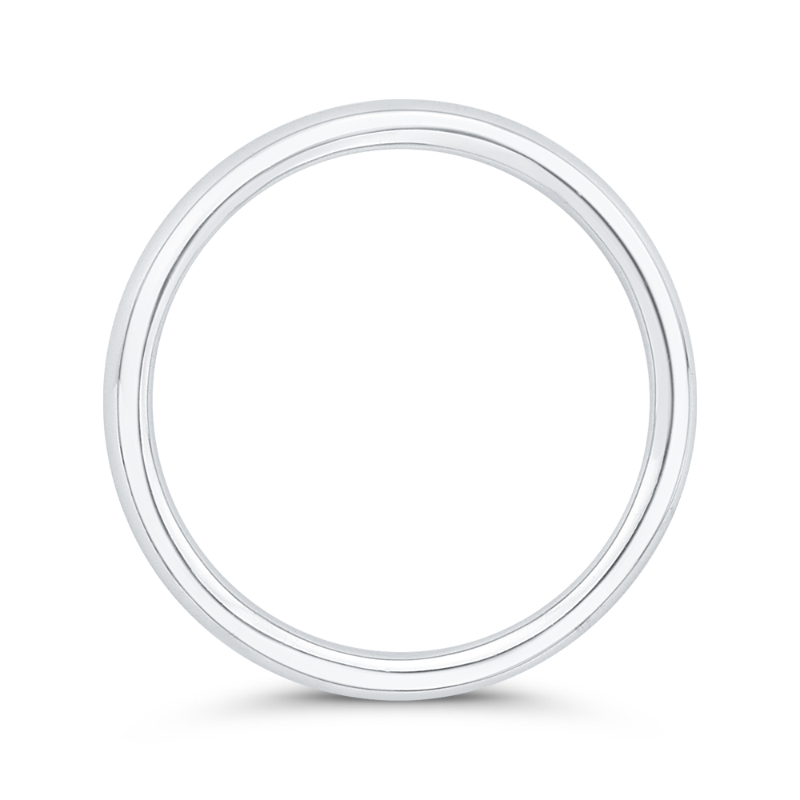 Plain Wedding Band in 14K White Gold