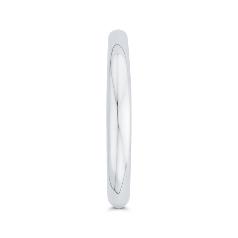 Plain Wedding Band in 14K White Gold