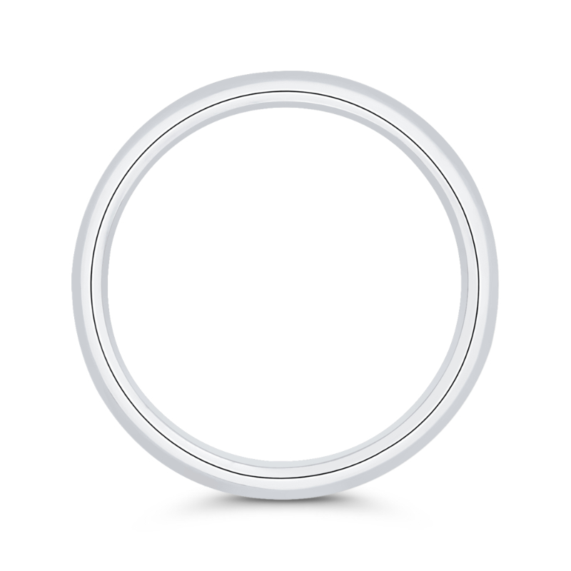Plain Wedding Band in 14K White Gold