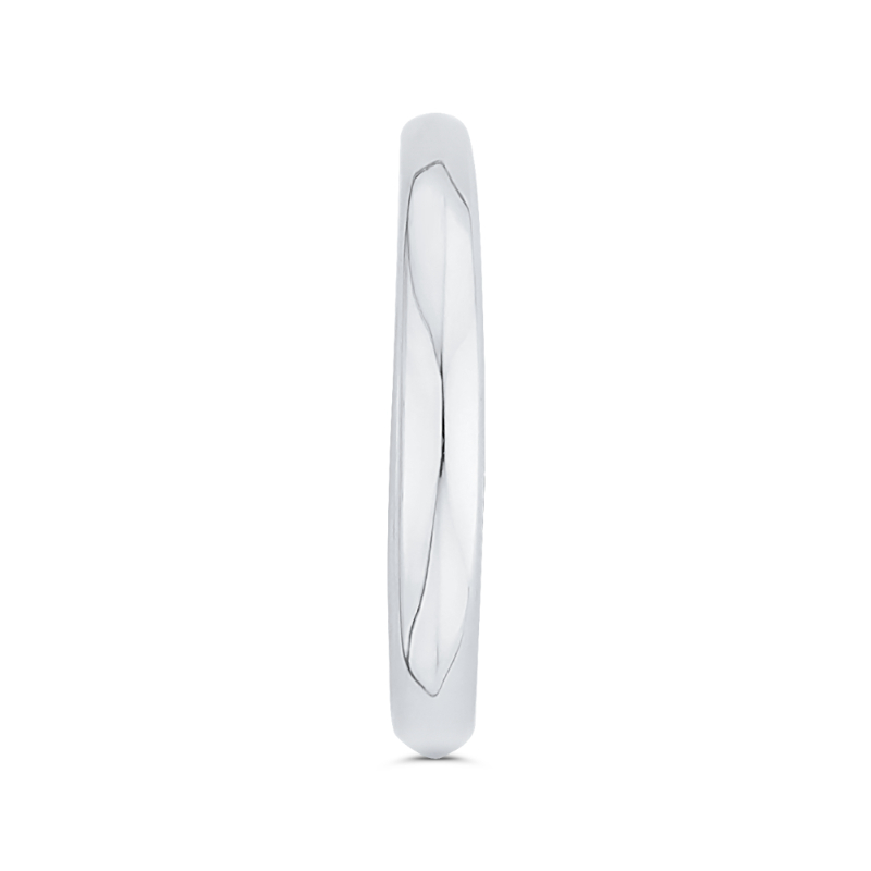 Plain Wedding Band in 14K White Gold
