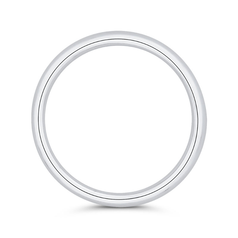 Plain Wedding Band in 14K White Gold