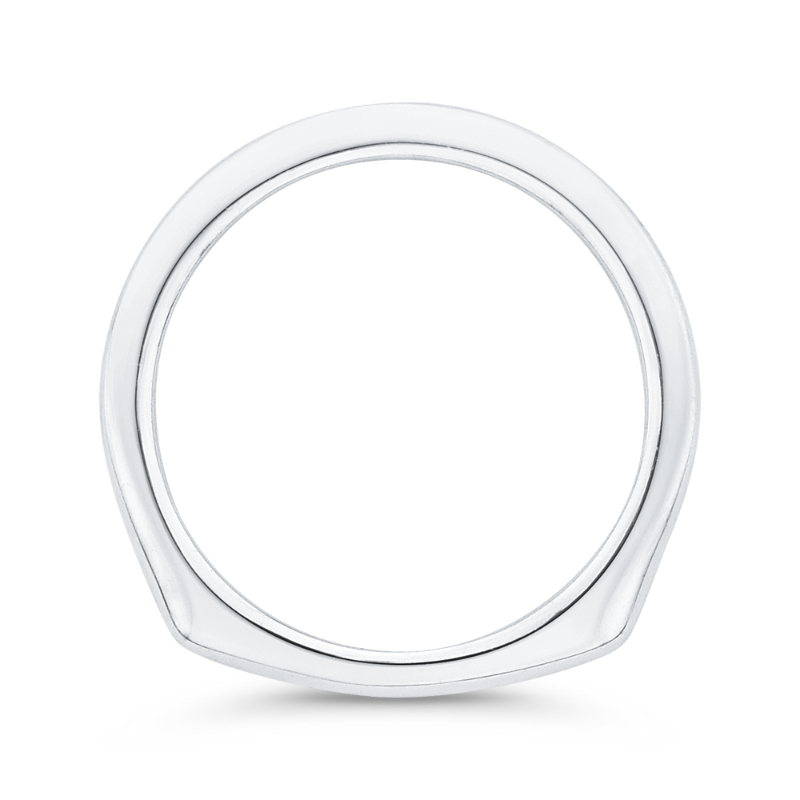 Plain Wedding Band in 14K White Gold