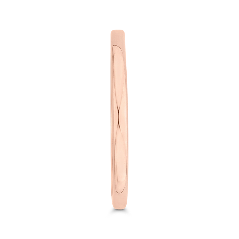 Plain Wedding Band in 14K Rose Gold