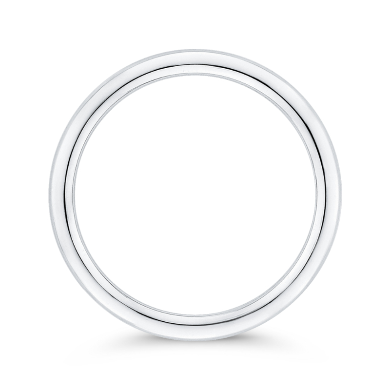 Plain Wedding Band in 14K White Gold
